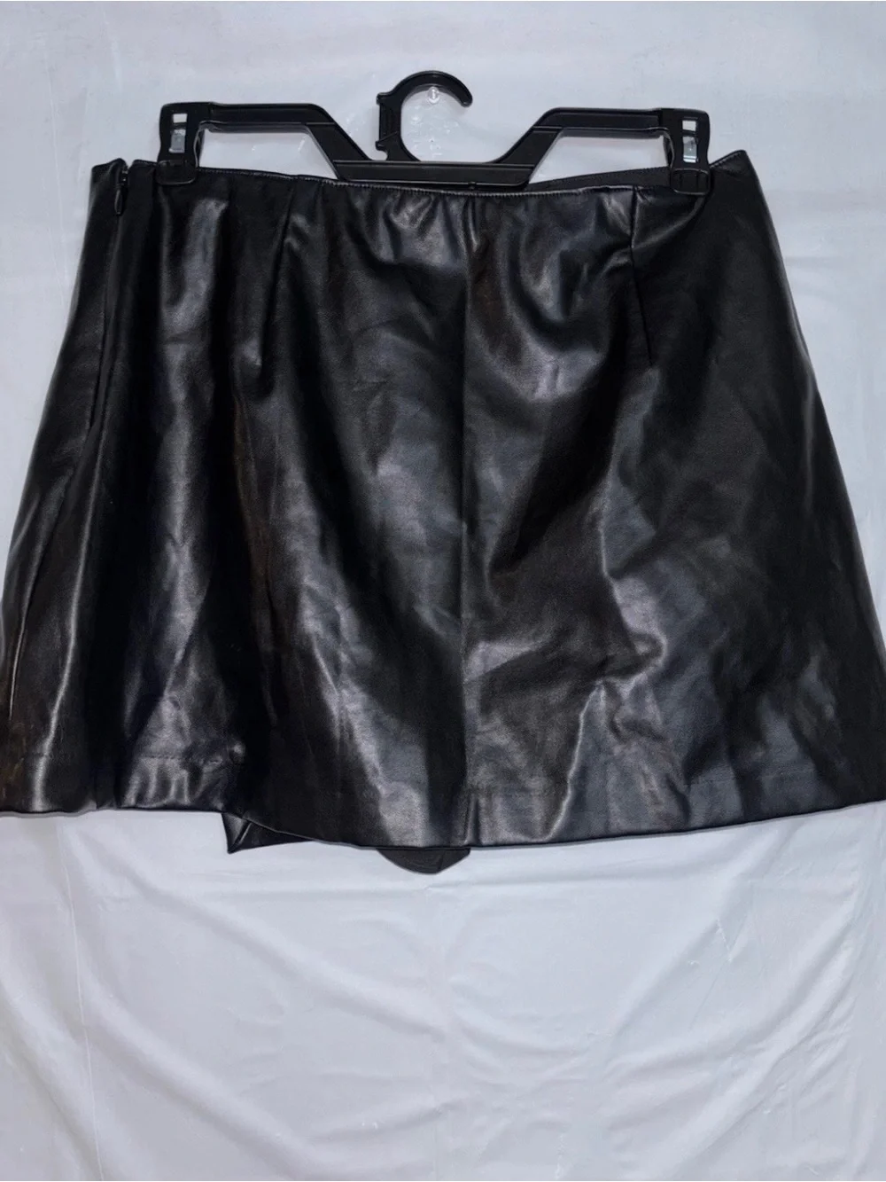 Abercrombie & Fitch Black Faux Leather Mini Skirt